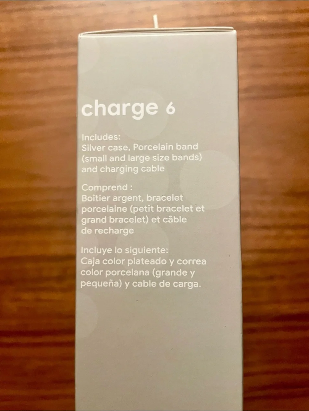 Fitbit Charge 6 Fitness Tracker - Porcelain/Silver Aluminum NWT